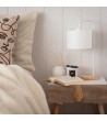 Lampe à Poser Bois et Tissu Diyara - 76400 - vue 6