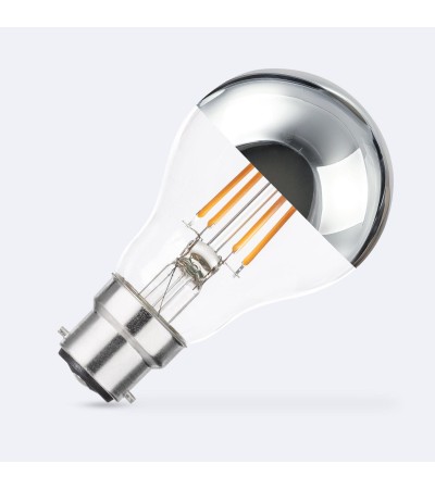 Ampoule Filament LED B22 6W 600 lm A60 Chrome Reflect - 112162 - vue 1