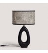 Lampe à Poser Bois Black Darshan ILUZZIA - 101184 - vue 3