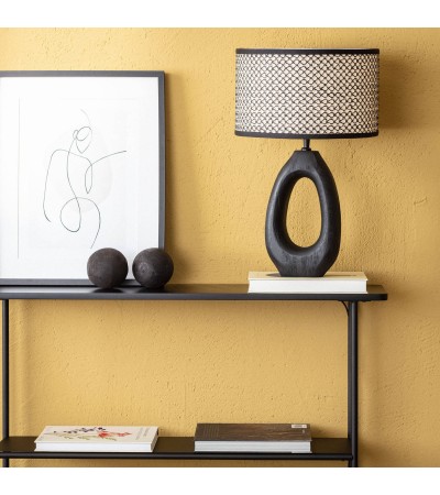 Lampe à Poser Bois Black Darshan ILUZZIA - 101184 - vue 4
