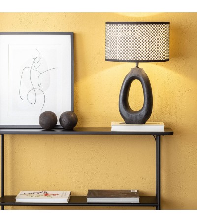 Lampe à Poser Bois Black Darshan ILUZZIA - 101184 - vue 5