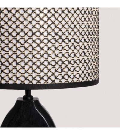 Lampe à Poser Bois Black Darshan ILUZZIA - 101184 - vue 7