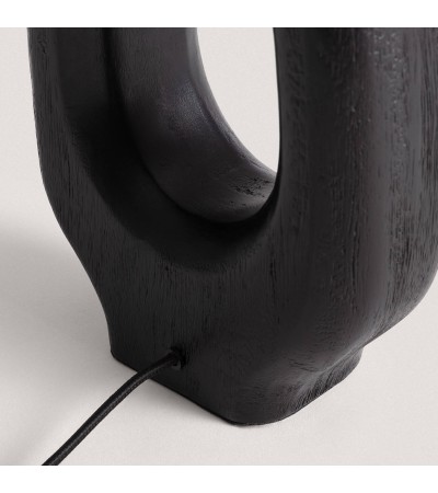 Lampe à Poser Bois Black Darshan ILUZZIA - 101184 - vue 8