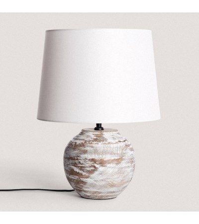 Lampe à Poser en bois Chandan ILUZZIA - 101199 - vue 2