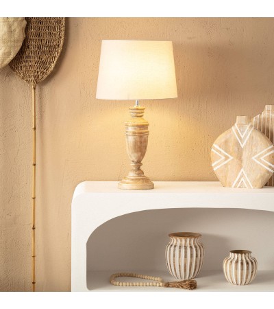 Lampe à Poser Bois Hausa ILUZZIA - 100362 - vue 6