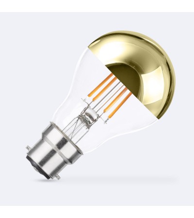 Ampoule Filament LED B22 6W 600 lm A60 Dimmable Réflecteur Doré