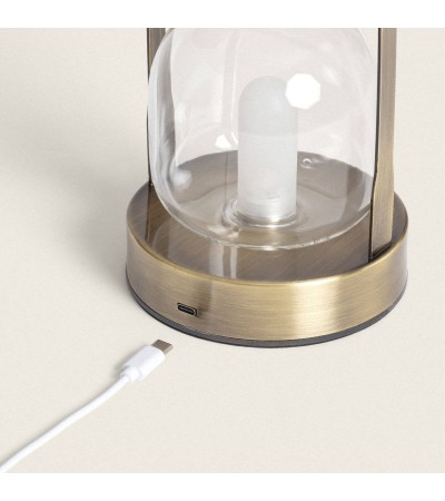 Lampe à Poser LED 3W Portable avec Batterie Rechargeable USB Olena - 104688 - vue 6