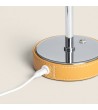 Lampe à Poser LED 3W Portable Cuir et Métal avec Batterie USB Rechargeable Limer - 114074 - vue 6