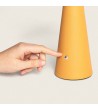 Lampe à Poser LED 3W Portable Cuir et Métal avec Batterie USB Rechargeable Nhalma - 114041 - vue 3