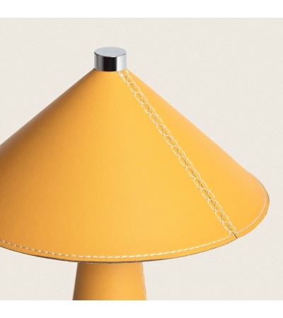 Lampe à Poser LED 3W Portable Cuir et Métal avec Batterie USB Rechargeable Nhalma - 114041 - vue 4