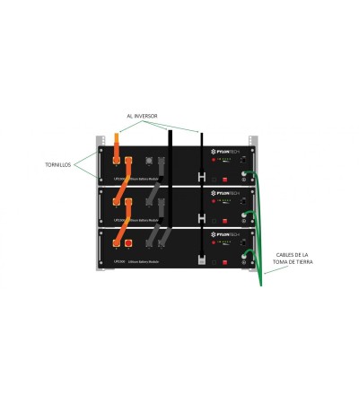 Batterie Lithium PYLONTECH 24V US2500 2.85kWh - 74022 - vue 3