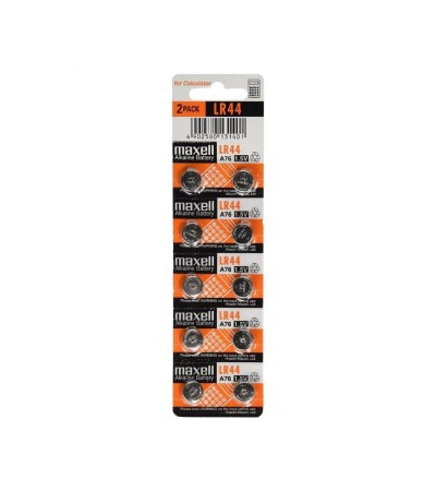 Blister 10 Piles Bouton Alcalines 1.5V LR44 AG-13 - 12193 - vue 2