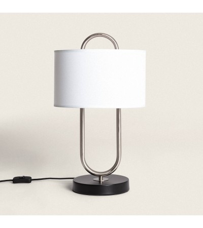 Lampe à Poser Métal et Tissu Duque - 114248 - vue 4
