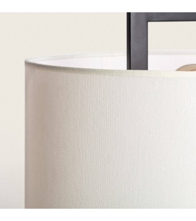 Lampe à Poser Métal et Tissu Tianna - 114329 - vue 2