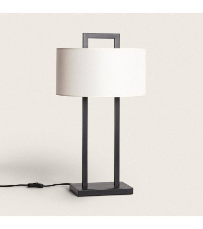 Lampe à Poser Métal et Tissu Tianna - 114329 - vue 3