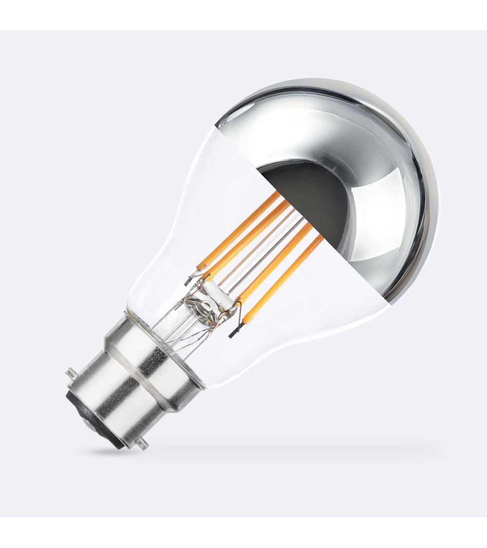 Ampoule Filament LED B22 8W 800 lm A60 Dimmable Chrome Reflect - 112194 - vue 1
