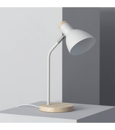 Lampe de Bureau Flex Aluminium et Bois Luxo - 63547 - vue 3