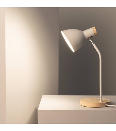 Lampe de Bureau Flex Aluminium et Bois Luxo - 63547 - vue 4