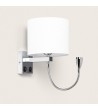 Lampe Murale avec Lumière de Lecture 2.5W Métal Silver-Kianga - 115862 - vue 2