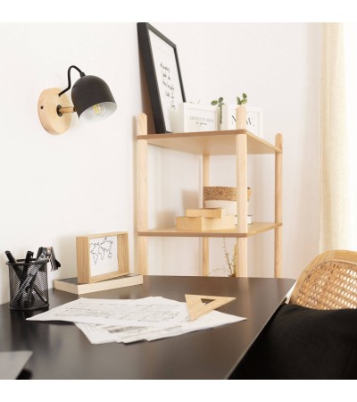 Lampe Murale Bois et Métal Acalco - 74360 - vue 9