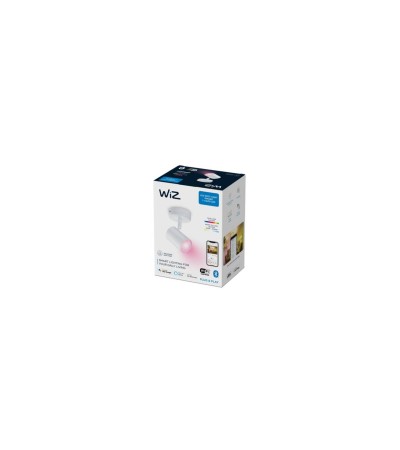 Lampe Murale LED Dimmable RGB Smart WiFi+Bluetooth 4.9W Un Spot WiZ Imageo - 86567 - vue 3