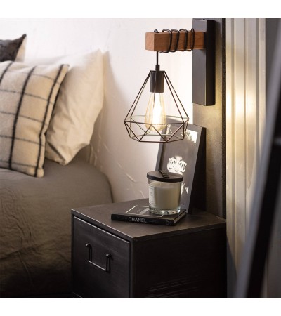 Lampe Murale Métal et Bois Sardo - 71593 - vue 6