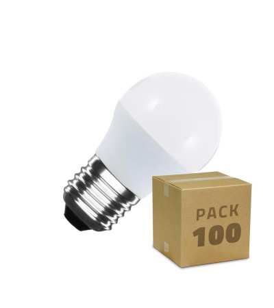 Boîte de 100 Ampoules LED E27 G45 5W Blanc Froid