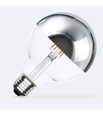 Ampoule Filament LED E27 6W 600 lm G95 Chrome Reflect