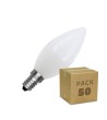 Boîte de 50 Ampoules LED E14 C37 5W Blanc Neutre - 71943 - vue 1