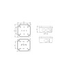 Boîte de Dérivation Étanche en Saillie IP55 113x113x60 mm - 4507 - vue 4