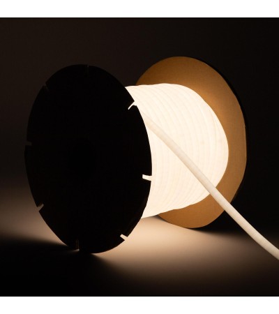 Ruban LED Néon Dimmable 220V BOBINE 50m Circulaire SFLEXx17 8W/m Coupe 100cm IP65
