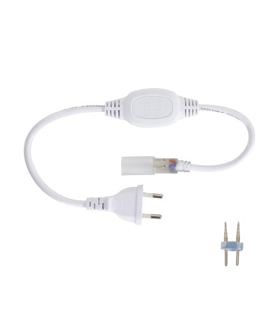 Ruban LED Néon Dimmable 220V BOBINE 50m Rose Circulaire 360 9W/m Coupe 100cm IP67 - 4418 - vue 3