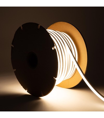 Ruban LED Néon Dimmable 220V BOBINE 50m SFLEX8 8W/m Coupe 100cm IP65