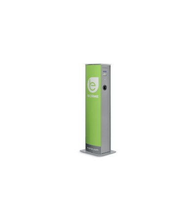 Borne de Recharge pour Voiture Electrique SCAME OCPP 22kW Triphasé Tour avec 2 Prises 204.CA23B-T2T2A - 99598 - vue 2
