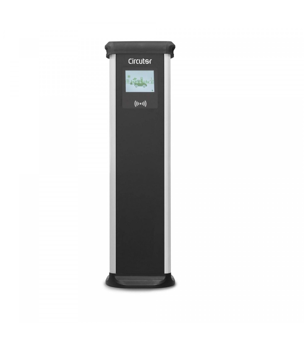 Borne de Recharge pour Voiture Electrique Triphasée 22 kW CIRCUTOR URBAN MASTER T2-C2 - 93690 - vue 1