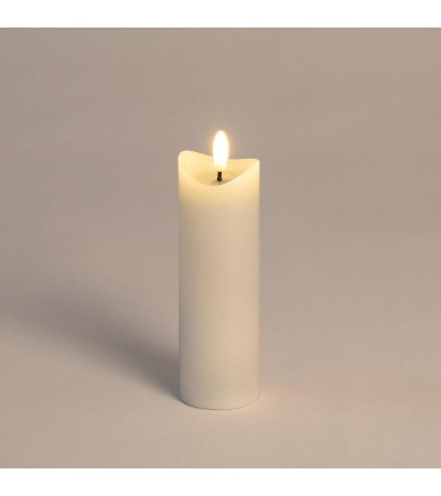 Bougie LED Cire Naturelle à Pile 15 cm - 109637 - vue 2