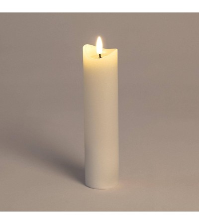 Bougie LED en Cire Naturelle à Pile 20 cm - 109643 - vue 4