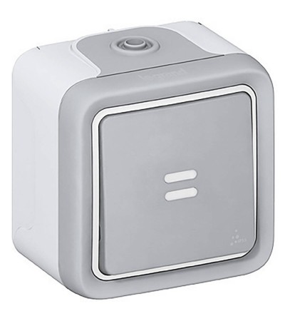 Bouton-Poussoir NO Lumineux Monobloc Plexo LEGRAND 069722 - 80343