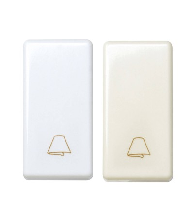 Bouton-Poussoir Simple Étroit avec Touche Sonnette SIMON 27 Play 27150 - 68438 - vue 1