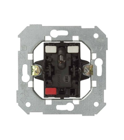 Bouton-Poussoir Simple Unipolaire avec Voyant Intégré SIMON 75 75102