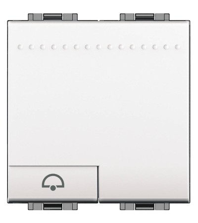 Bouton-Poussoir Sonnette 2 Modules 250V AC Borne  Auto BTicino Living Light N4042M2N