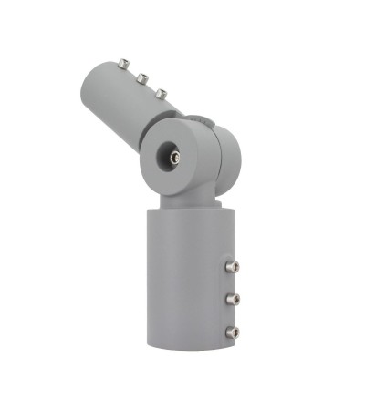 Bras sur Colonne Orientable 90º Ø60mm pour les Luminaires Éclairage Public Gris