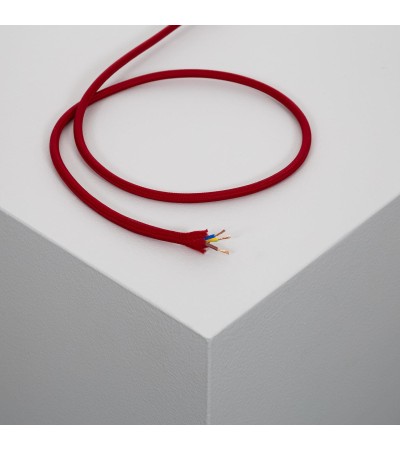 Câble Électrique Textile Corail