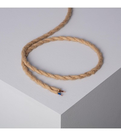 Câble Électrique Textile Tressé Natural - 71891 - vue 3