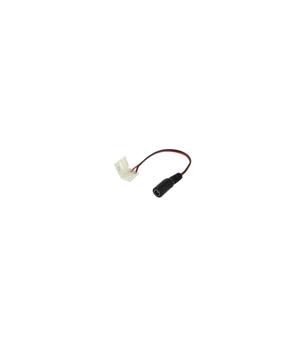 Câble Connexion Jack Femelle à Connecteur Rapide Ruban LED 12/24V DC Monochrome - 250 - vue 1