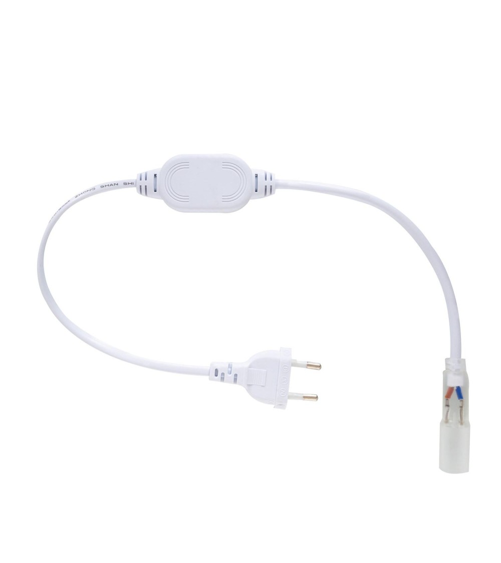 Cable Rectificateur pour Gaine LED Ronde 220V AC IP65 sur Mesure Coupe Tous les 100cm - 75682 - vue 1