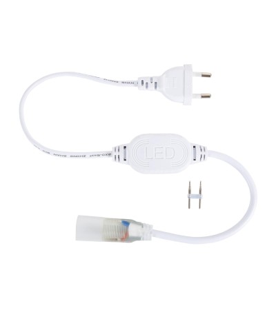 Cable Rectificateur pour Gaine Néon LED Flexible 7.5W/m 220V AC 100 LED/m Semi-circulaire 180° Monochrome IP67