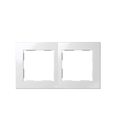 Cadre 2 Emplacements Blanc SIMON 28 28620