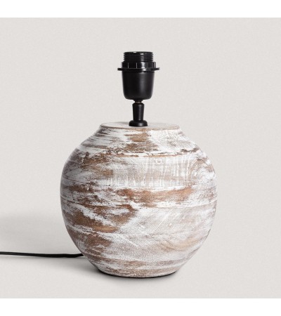 Pied de Lampe à Poser en bois Chandan ILUZZIA - 100035 - vue 5