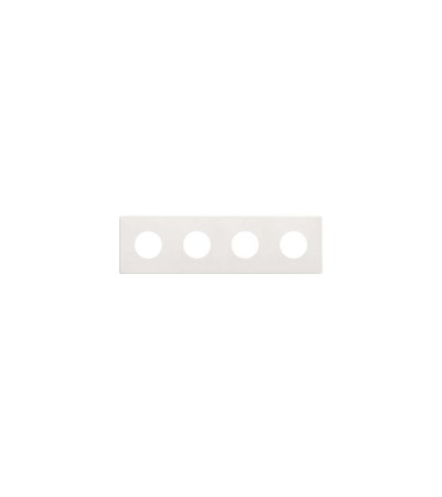 Cadre 4 Emplacements Esthétique Minimal pour Prise Schuko CLEAN SIMON 270 27110640